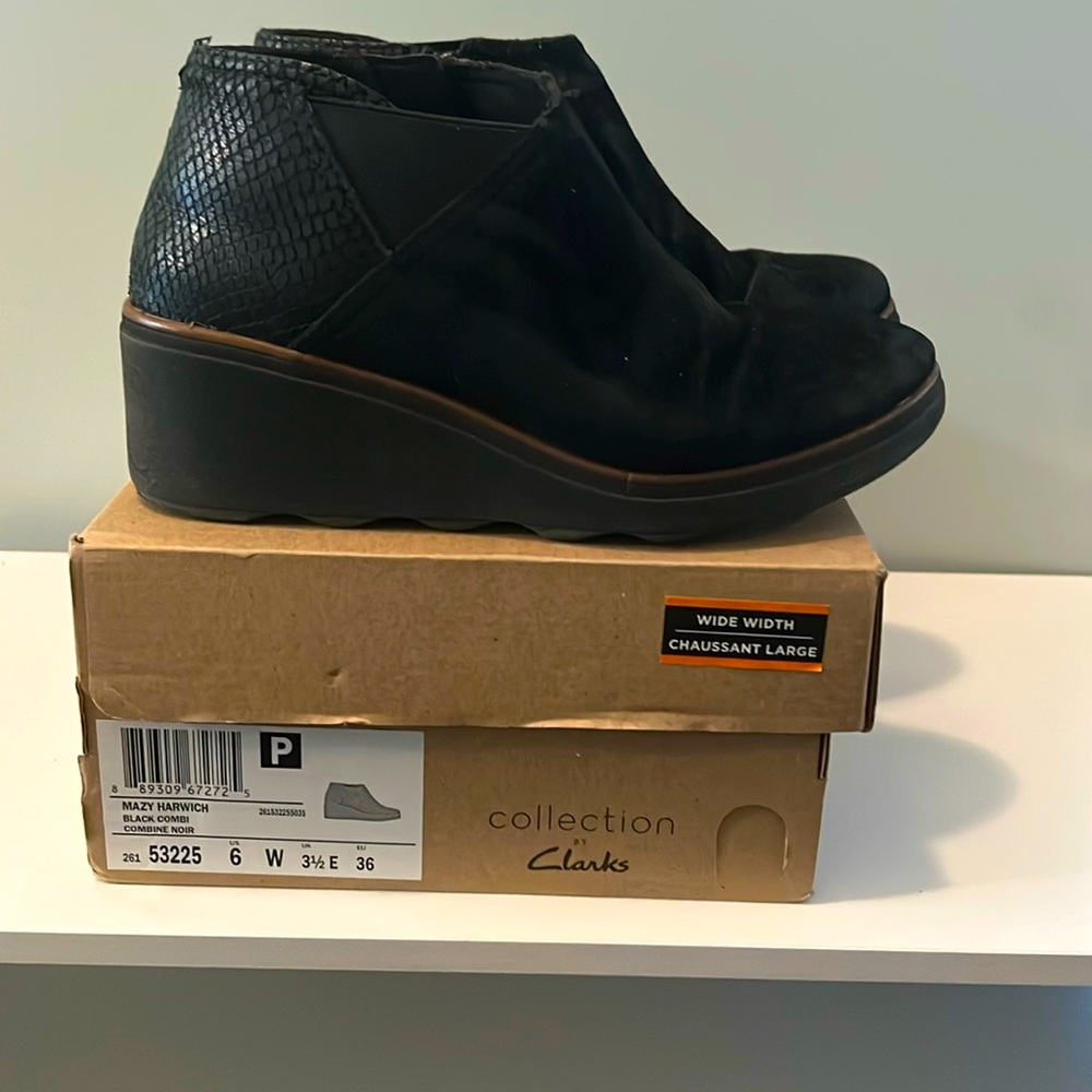 Clarks Mazy Harwich wedge ankle boots - 6W